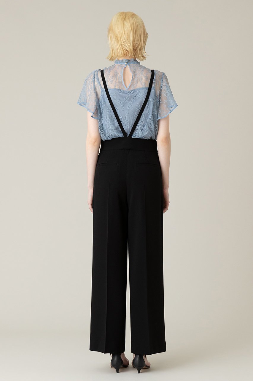 【アルアバイル/allureville】の【Loulou Willoughby】トリアセダブルクロスサス付きパンツ 人気、トレンドファッション・服の通販 founy(ファニー) 　ファッション　Fashion　レディースファッション　Fashion for Women　パンツ　Pants & Trousers　サスペンダー　Suspenders, Braces　シンプル　Simple, Minimal　センター　Center, Center Line　ダブル　Double, Double-Breasted　ワイド　Wide, Wide Fit　other-8|ID: prp329100004023798 ipo3291000000032818690