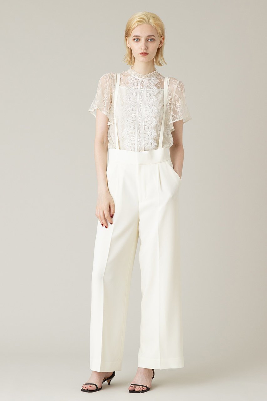 【アルアバイル/allureville】の【Loulou Willoughby】トリアセダブルクロスサス付きパンツ 人気、トレンドファッション・服の通販 founy(ファニー) 　ファッション　Fashion　レディースファッション　Fashion for Women　パンツ　Pants & Trousers　サスペンダー　Suspenders, Braces　シンプル　Simple, Minimal　センター　Center, Center Line　ダブル　Double, Double-Breasted　ワイド　Wide, Wide Fit　other-6|ID: prp329100004023798 ipo3291000000035595030