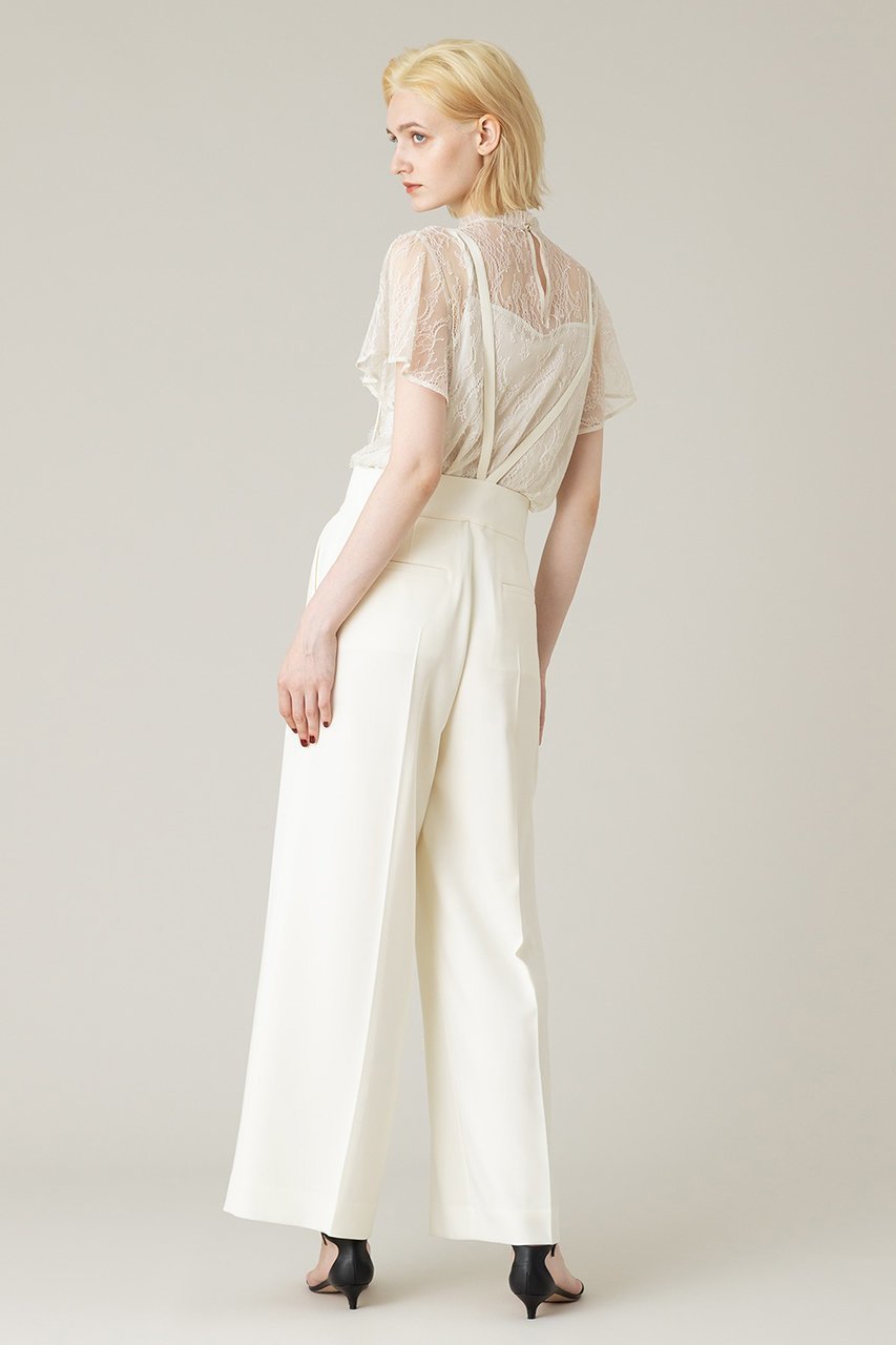 【アルアバイル/allureville】の【Loulou Willoughby】トリアセダブルクロスサス付きパンツ 人気、トレンドファッション・服の通販 founy(ファニー) 　ファッション　Fashion　レディースファッション　Fashion for Women　パンツ　Pants & Trousers　サスペンダー　Suspenders, Braces　シンプル　Simple, Minimal　センター　Center, Center Line　ダブル　Double, Double-Breasted　ワイド　Wide, Wide Fit　other-8|ID: prp329100004023798 ipo3291000000035595034