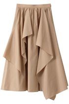 【アルアバイル/allureville】の【Loulou Willoughby】イレギュラーラッフルスカート 人気、トレンドファッション・服の通販 founy(ファニー) ファッション Fashion レディースファッション WOMEN スカート Skirt ロングスカート Long Skirt 2024年 2024 2024-2025秋冬・A/W Aw/Autumn/Winter/Fw/Fall/2024-2025 A/W・秋冬 Aw・Autumn/Winter・Fw・Fall-Winter アシンメトリー Asymmetry ギャザー Gather シンプル Simple フレア Flare ロング Long 再入荷 Restock/Back In Stock/Re Arrival thumbnail ベージュ|ID: prp329100004023799 ipo3291000000026694603