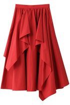 【アルアバイル/allureville】の【Loulou Willoughby】イレギュラーラッフルスカート 人気、トレンドファッション・服の通販 founy(ファニー) ファッション Fashion レディースファッション WOMEN スカート Skirt ロングスカート Long Skirt 2024年 2024 2024-2025秋冬・A/W Aw/Autumn/Winter/Fw/Fall/2024-2025 A/W・秋冬 Aw・Autumn/Winter・Fw・Fall-Winter アシンメトリー Asymmetry ギャザー Gather シンプル Simple フレア Flare ロング Long 再入荷 Restock/Back In Stock/Re Arrival thumbnail レッド|ID: prp329100004023799 ipo3291000000026694604