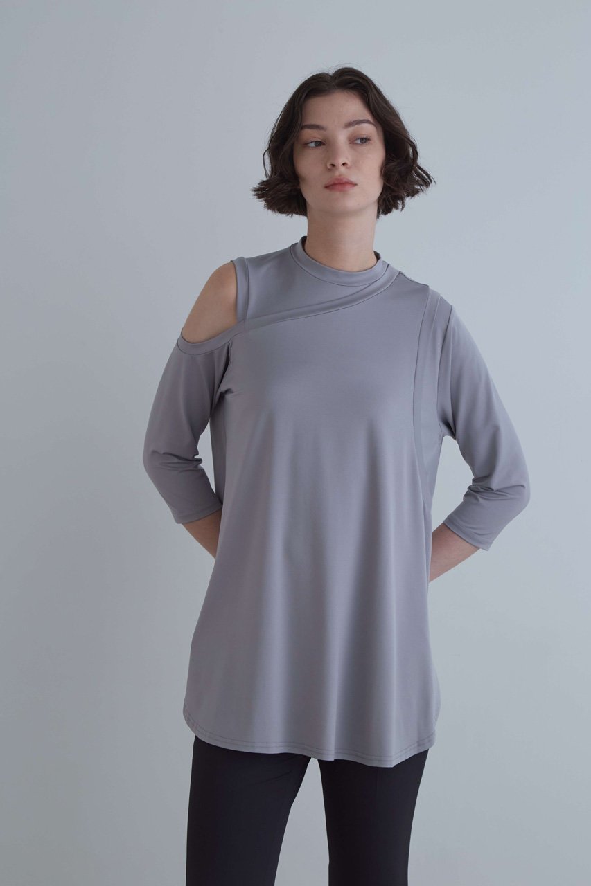 【ル フィル/LE PHIL】のコンフォートジャージートップス 人気、トレンドファッション・服の通販 founy(ファニー) 　ファッション　Fashion　レディースファッション　WOMEN　トップス・カットソー　Tops/Tshirt　シャツ/ブラウス　Shirts/Blouses　ロング / Tシャツ　T-Shirts　カットソー　Cut and Sewn　スリット　Slit　スリーブ　Sleeve　ロング　Long　other-6|ID: prp329100004023800 ipo3291000000031436697
