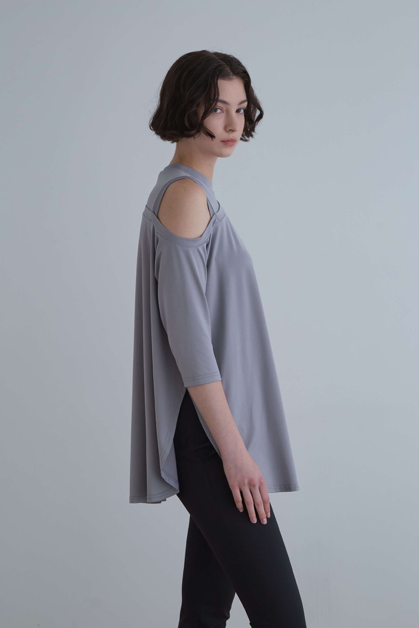【ル フィル/LE PHIL】のコンフォートジャージートップス 人気、トレンドファッション・服の通販 founy(ファニー) 　ファッション　Fashion　レディースファッション　WOMEN　トップス・カットソー　Tops/Tshirt　シャツ/ブラウス　Shirts/Blouses　ロング / Tシャツ　T-Shirts　カットソー　Cut and Sewn　スリット　Slit　スリーブ　Sleeve　ロング　Long　other-8|ID: prp329100004023800 ipo3291000000031436703