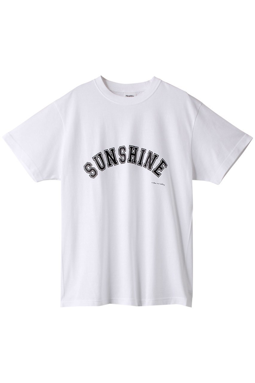 【ヘルシーデニム/Healthy Denim】のSunshine Tシャツ インテリア・キッズ・メンズ・レディースファッション・服の通販 founy(ファニー) 　ファッション　Fashion　レディースファッション　WOMEN　トップス・カットソー　Tops/Tshirt　シャツ/ブラウス　Shirts/Blouses　ロング / Tシャツ　T-Shirts　カットソー　Cut and Sewn　ショート　Short　ジーンズ　Jeans　スリーブ　Sleeve　フロント　Front　人気　Popularity　White|ID: prp329100004025047 ipo3291000000026714940