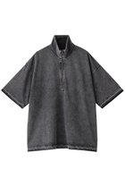 【メゾンスペシャル/MAISON SPECIAL】の【UNISEX】ケミカルオーバーダイハーフジップTシャツ BLK(ブラック)|ID: prp329100004025104 ipo3291000000032927284