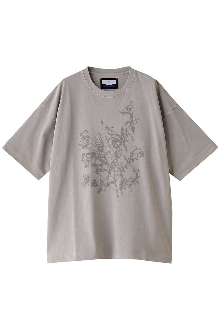 【メゾンスペシャル/MAISON SPECIAL】の【UNISEX】ピグメントダイフラワーフロッキープリントTシャツ インテリア・キッズ・メンズ・レディースファッション・服の通販 founy(ファニー) https://founy.com/ ファッション Fashion レディースファッション Fashion for Women トップス・カットソー Cut & Sew Tops シャツ・ブラウス・オフィスカジュアル Elegant Blouses & Button-Ups ロングTシャツ・Tシャツ Longline T-Shirts & Tees カットソー・ベーシックTシャツ Cut-and-Sewn Tops / Stretch Tees & Basics ユニセックス Unisex, Genderless ショート Short, Short Length スリーブ Sleeve, Long Sleeve / Short Sleeve プリント Print, Printed Pattern モチーフ Motif, Design Theme ヴィンテージ Vintage Style |ID: prp329100004025106 ipo3291000000036830264