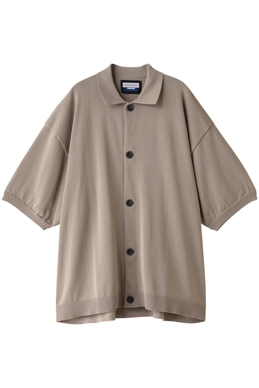 【メゾンスペシャル/MAISON SPECIAL】の【UNISEX】ニットシャツ 人気、トレンドファッション・服の通販 founy(ファニー) 　ファッション　Fashion　レディースファッション　Fashion for Women　トップス・カットソー　Cut & Sew Tops　ニット　Knit Tops & Sweaters　カーディガン・羽織り　Layered Style Cardigans　シャツ・ブラウス・オフィスカジュアル　Elegant Blouses & Button-Ups　ユニセックス　Unisex, Genderless　カーディガン　Cardigan, Knitwear　シンプル　Simple, Minimal　バランス　Balance, Style Balance　エレガント 上品　Elegant　羽織　Haori, Light Jacket　 other-1|ID: prp329100004025113 ipo3291000000032942952