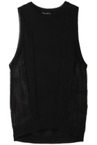 【ミズイロ インド/mizuiro ind】のmesh pattern vest ベスト ブラック|ID:prp329100004025115