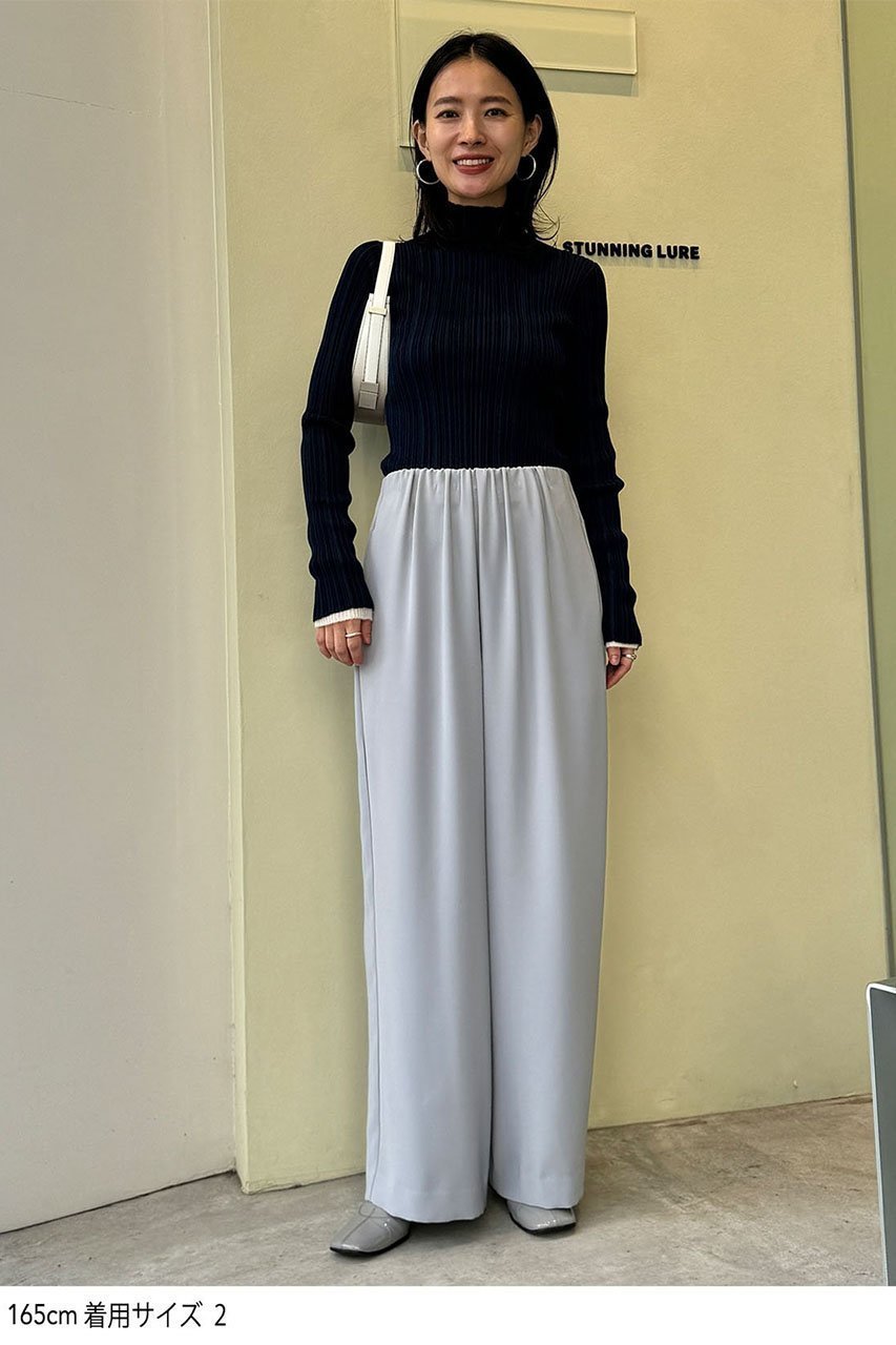 【スタニングルアー/STUNNING LURE】のソリッドギャザーパンツ 人気、トレンドファッション・服の通販 founy(ファニー) 　ファッション　Fashion　レディースファッション　Fashion for Women　パンツ　Pants & Trousers　ギャザー　Gathered, Ruffled　ダブル　Double, Double-Breasted　ドレープ　Drape, Draping Fabric　other-6|ID: prp329100004025134 ipo3291000000032927261