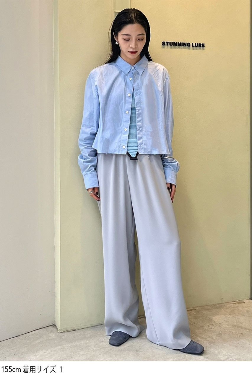 【スタニングルアー/STUNNING LURE】のソリッドギャザーパンツ 人気、トレンドファッション・服の通販 founy(ファニー) 　ファッション　Fashion　レディースファッション　Fashion for Women　パンツ　Pants & Trousers　ギャザー　Gathered, Ruffled　ダブル　Double, Double-Breasted　ドレープ　Drape, Draping Fabric　other-8|ID: prp329100004025134 ipo3291000000032927278