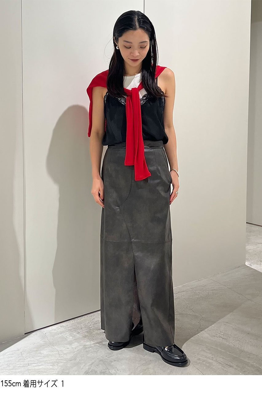 【スタニングルアー/STUNNING LURE】のrヴィンテージレザースカート 人気、トレンドファッション・服の通販 founy(ファニー) 　ファッション　Fashion　レディースファッション　Fashion for Women　アウター　Coat / Outerwear Collection　スカート　Skirts　ロングスカート　Long Skirts / Maxi & Midi Skirts　シンプル　Simple, Minimal　スリット　Slit, Slit Detail　ロング　Long, Long-Length　other-7|ID: prp329100004025140 ipo3291000000032827047