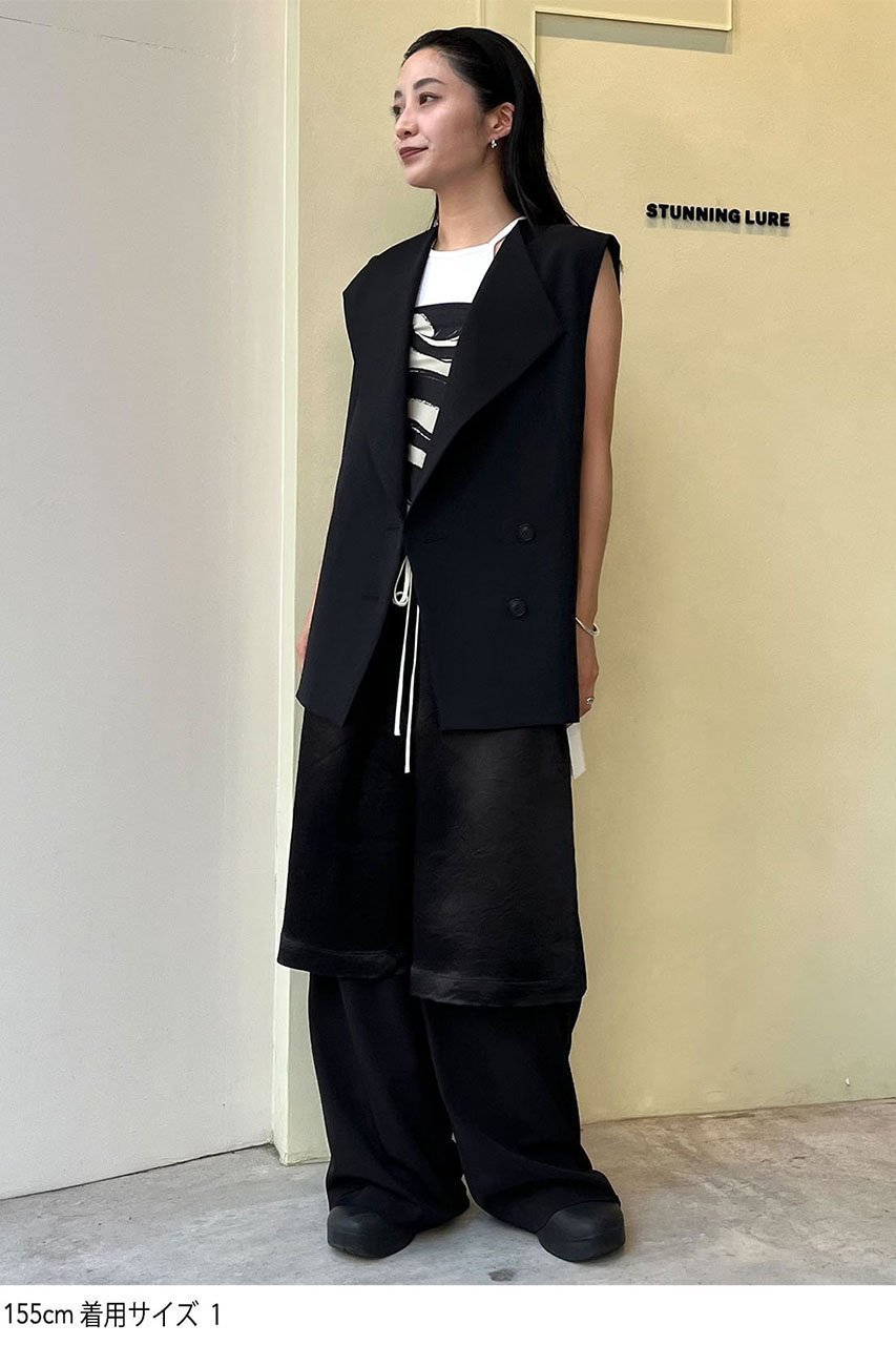 【スタニングルアー/STUNNING LURE】の【Waltz】アシンメトリーカラーベスト 人気、トレンドファッション・服の通販 founy(ファニー) 　ファッション　Fashion　レディースファッション　WOMEN　アウター　Coat Outerwear　ジャケット　Jackets　アシンメトリー　Asymmetry　ジャケット　Jacket　バランス　Balance　ヘムライン　Hemline　ベスト　Vest　モダン　Modern　other-4|ID: prp329100004025142 ipo3291000000031412013