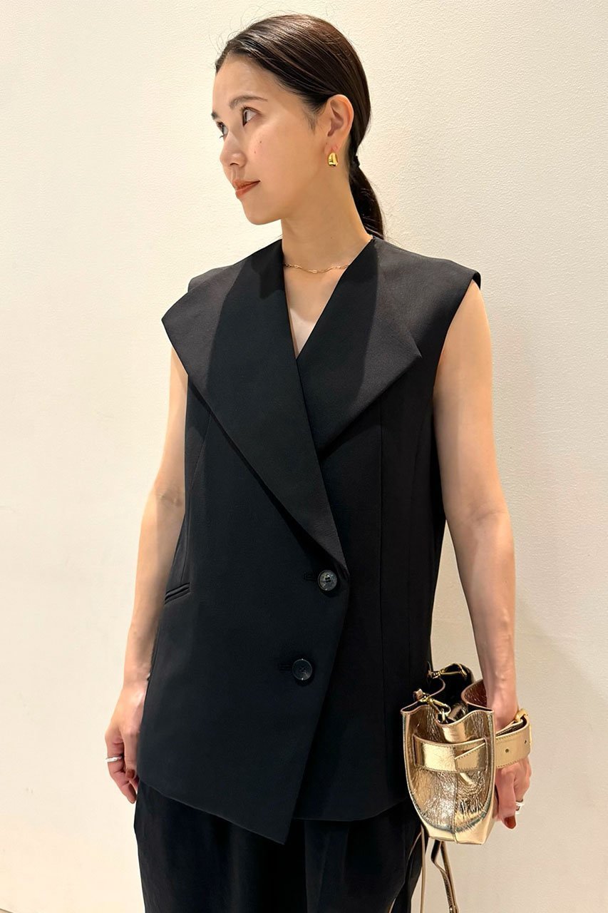 【スタニングルアー/STUNNING LURE】の【Waltz】アシンメトリーカラーベスト 人気、トレンドファッション・服の通販 founy(ファニー) 　ファッション　Fashion　レディースファッション　WOMEN　アウター　Coat Outerwear　ジャケット　Jackets　アシンメトリー　Asymmetry　ジャケット　Jacket　バランス　Balance　ヘムライン　Hemline　ベスト　Vest　モダン　Modern　other-8|ID: prp329100004025142 ipo3291000000031412022