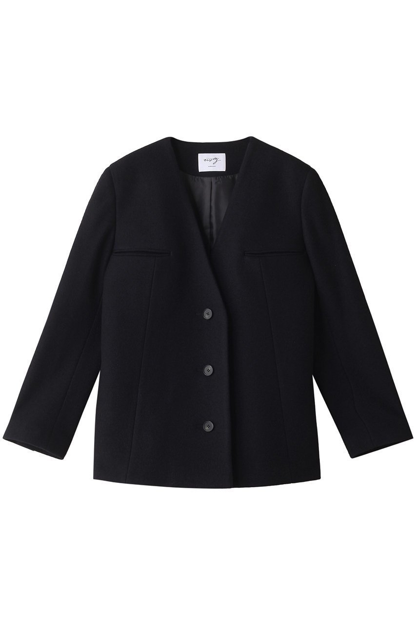 【スタニングルアー/STUNNING LURE】の【Waltz】ポケットリフトジャケット インテリア・キッズ・メンズ・レディースファッション・服の通販 founy(ファニー) 　ファッション　Fashion　レディースファッション　Fashion for Women　アウター　Coat / Outerwear Collection　レディースジャケット・軽アウター　Jackets　ジャケット　Jacket, Outerwear　パターン　Pattern, Design Print　ボックス　Boxy, Box Shape　ポケット　Pocket, Pocket Detail　モダン　Modern, Contemporary　リラックス　Relax, Relaxed Fit　ワーク　Workwear, Utility Style　ネイビー|ID: prp329100004025143 ipo3291000000035639008