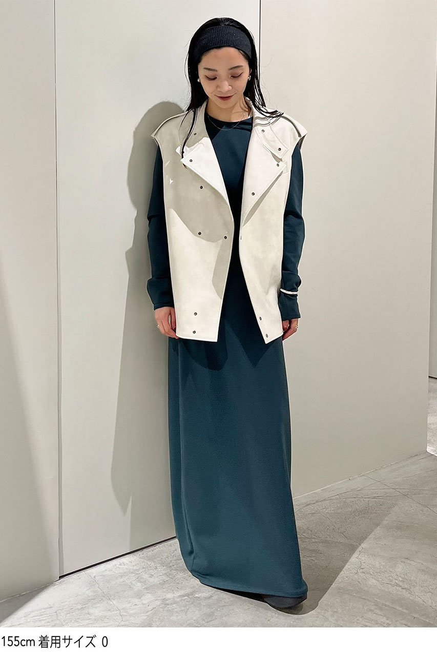 【スタニングルアー/STUNNING LURE】のrヴィンテージレザーベスト 人気、トレンドファッション・服の通販 founy(ファニー) 　ファッション　Fashion　レディースファッション　WOMEN　アウター　Coat Outerwear　ジャケット　Jackets　シンプル　Simple　ジャケット　Jacket　スタンド　Stand　ドット　Dot　ベスト　Vest　ポケット　Pocket　ラウンド　Round　ヴィンテージ　Vintage　other-8|ID: prp329100004025156 ipo3291000000031406043