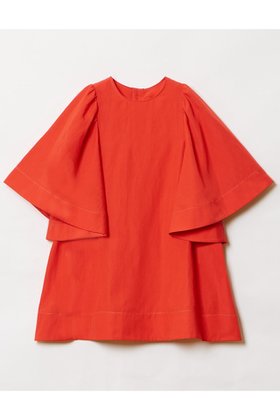 【ハウス オブ ロータス/HOUSE OF LOTUS】のバイカラーステッチブラウス 人気、トレンドファッション・服の通販 founy(ファニー) ファッション Fashion レディースファッション Fashion for Women トップス・カットソー Cut & Sew Tops シャツ・ブラウス・オフィスカジュアル Elegant Blouses & Button-Ups ショート Short, Short Length スリーブ Sleeve, Long Sleeve / Short Sleeve タンブラー Tumbler, Travel Mug フレア Flare, Flared リネン Linen, Linen Fabric エレガント 上品 Elegant |ID:prp329100004025923