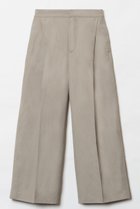 【ハウス オブ ロータス/HOUSE OF LOTUS】のコットンリネンボックスタックパンツ カーキ1|ID: prp329100004025925 ipo3291000000032818765
