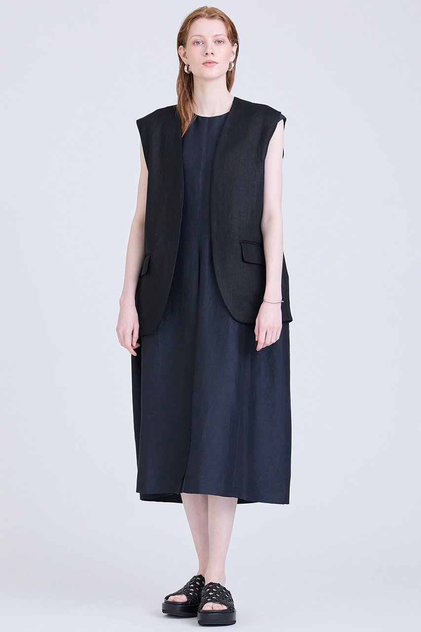 【ハウス オブ ロータス/HOUSE OF LOTUS】のリネンレーヨンコクーンワンピース 人気、トレンドファッション・服の通販 founy(ファニー) 　ファッション　Fashion　レディースファッション　Fashion for Women　ワンピース　Dresses　チュニック　Tunic Tops & Dresses　シンプル　Simple, Minimal　チュニック　Tunic, Long Top　バランス　Balance, Style Balance　パターン　Pattern, Design Print　フォルム　Silhouette, Form　リネン　Linen, Linen Fabric　other-8|ID: prp329100004025941 ipo3291000000032897128