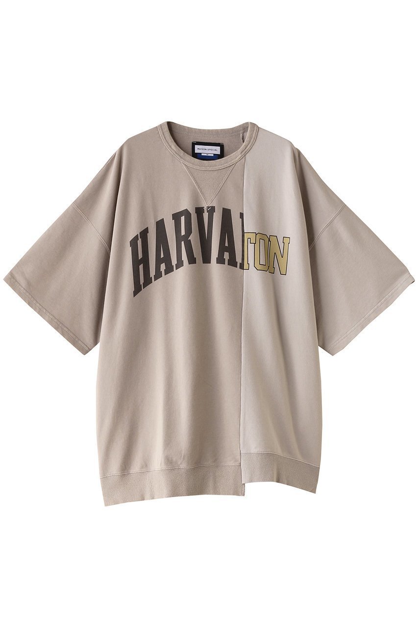 【メゾンスペシャル/MAISON SPECIAL】の【UNISEX】VガゼットドッキングロゴTシャツ 人気、トレンドファッション・服の通販 founy(ファニー) 　ファッション　Fashion　レディースファッション　Fashion for Women　トップス・カットソー　Cut & Sew Tops　シャツ・ブラウス・オフィスカジュアル　Elegant Blouses & Button-Ups　ロングTシャツ・Tシャツ　Longline T-Shirts & Tees　カットソー・ベーシックTシャツ　Cut-and-Sewn Tops / Stretch Tees & Basics　ユニセックス　Unisex, Genderless　ウォッシュ　Washed Finish　ショート　Short, Short Length　スウェット / スエット　Sweatshirt, Sweatwear　スリーブ　Sleeve, Long Sleeve / Short Sleeve　ドッキング　Docking, Mixed Material　プリント　Print, Printed Pattern　リメイク　Remake, Reconstructed　ヴィンテージ　Vintage Style　 other-1|ID: prp329100004026066 ipo3291000000032915771