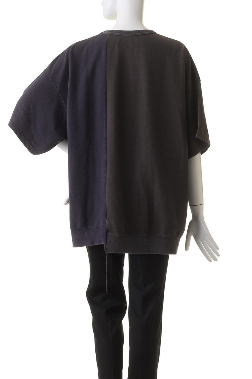 【メゾンスペシャル/MAISON SPECIAL】の【UNISEX】VガゼットドッキングロゴTシャツ 人気、トレンドファッション・服の通販 founy(ファニー) 　ファッション　Fashion　レディースファッション　Fashion for Women　トップス・カットソー　Cut & Sew Tops　シャツ・ブラウス・オフィスカジュアル　Elegant Blouses & Button-Ups　ロングTシャツ・Tシャツ　Longline T-Shirts & Tees　カットソー・ベーシックTシャツ　Cut-and-Sewn Tops / Stretch Tees & Basics　ユニセックス　Unisex, Genderless　ウォッシュ　Washed Finish　ショート　Short, Short Length　スウェット / スエット　Sweatshirt, Sweatwear　スリーブ　Sleeve, Long Sleeve / Short Sleeve　ドッキング　Docking, Mixed Material　プリント　Print, Printed Pattern　リメイク　Remake, Reconstructed　ヴィンテージ　Vintage Style　other-4|ID: prp329100004026066 ipo3291000000032915816