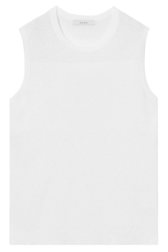 【アナイ/ANAYI】のLUREXノースリーブ プルオーバー インテリア・キッズ・メンズ・レディースファッション・服の通販 founy(ファニー) https://founy.com/ ファッション Fashion レディースファッション Fashion for Women トップス・カットソー Cut & Sew Tops ニット Knit Tops & Sweaters キャミソール&ノースリーブ Camisoles & Sleeveless Tops カジュアルプルオーバー・ニットトップス Pullovers & Knit Tops / Casual Pullovers おすすめ Recommended / Our Picks イタリア Italy インナー Innerwear カーディガン Cardigan, Knitwear ストレッチ Stretch, Stretchy Fabric タンク Tank Top, Sleeveless Top ノースリーブ Sleeveless, No-Sleeve 再入荷 Restock / Back in Stock 夏 Summer 秋 Autumn |ID: prp329100004026122 ipo3291000000035053294