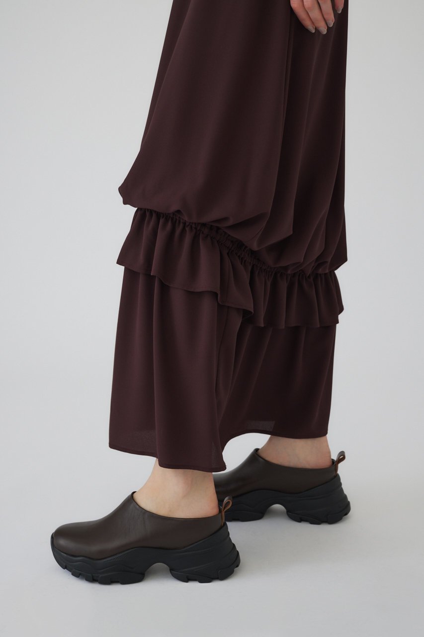 【リムアーク/RIM.ARK】のGeorgette balloon SK/スカート 人気、トレンドファッション・服の通販 founy(ファニー) 　ファッション　Fashion　レディースファッション　Fashion for Women　スカート　Skirts　ロングスカート　Long Skirts / Maxi & Midi Skirts　シンプル　Simple, Minimal　ジョーゼット　Georgette, Semi-Sheer Fabric　ドッキング　Docking, Mixed Material　ドレープ　Drape, Draping Fabric　バランス　Balance, Style Balance　バルーン　Balloon, Balloon Silhouette　リラックス　Relax, Relaxed Fit　ロング　Long, Long-Length　エレガント 上品　Elegant　洗える　Machine Washable　other-8|ID: prp329100004027073 ipo3291000000032822913