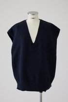 【リムアーク/RIM.ARK】の【6/19 10:00販売開始】Melange knit vest/ベスト ネイビー|ID:prp329100004027075