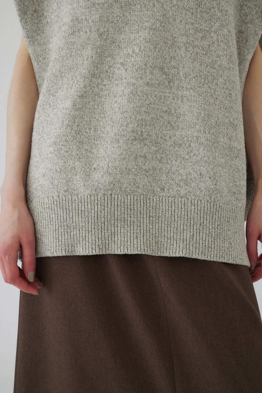 【リムアーク/RIM.ARK】のMelange knit vest/ベスト 人気、トレンドファッション・服の通販 founy(ファニー) 　ファッション　Fashion　レディースファッション　Fashion for Women　トップス・カットソー　Cut & Sew Tops　ニット　Knit Tops & Sweaters　ベスト&ジレ / 重ね着スタイル　Vests & Gilets　カジュアルプルオーバー・ニットトップス　Pullovers & Knit Tops / Casual Pullovers　シンプル　Simple, Minimal　スタイリッシュ　Stylish, Fashionable　ベスト　Vest, Waistcoat　メランジ　Melange, Mixed Yarn　other-8|ID: prp329100004027075 ipo3291000000036499388