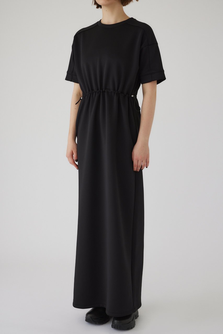 【リムアーク/RIM.ARK】のDrawstring square cut dress/ドレス・ワンピース インテリア・キッズ・メンズ・レディースファッション・服の通販 founy(ファニー) 　ファッション　Fashion　レディースファッション　Fashion for Women　ワンピース　Dresses　フォーマル・パーティードレス・結婚式用ドレス　Elegant & Casual Dresses　チュニック　Tunic Tops & Dresses　チュニック　Tunic, Long Top　ドレス　Dress, One-Piece　ドローストリング　Drawstring, Pull Cord　バランス　Balance, Style Balance　ボックス　Boxy, Box Shape　リラックス　Relax, Relaxed Fit　ロング　Long, Long-Length　ブラック|ID: prp329100004027078 ipo3291000000032884044