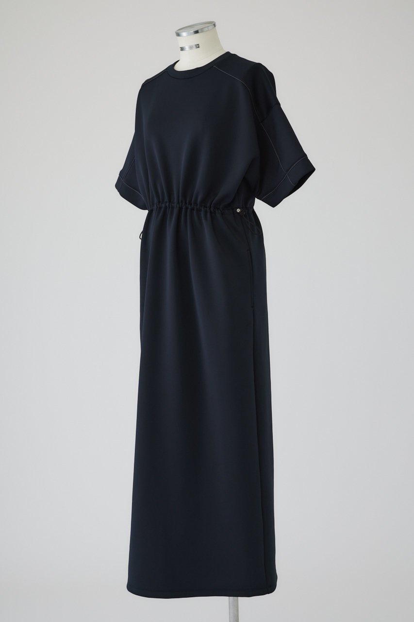 【リムアーク/RIM.ARK】のDrawstring square cut dress/ドレス・ワンピース 人気、トレンドファッション・服の通販 founy(ファニー) 　ファッション　Fashion　レディースファッション　Fashion for Women　ワンピース　Dresses　フォーマル・パーティードレス・結婚式用ドレス　Elegant & Casual Dresses　チュニック　Tunic Tops & Dresses　チュニック　Tunic, Long Top　ドレス　Dress, One-Piece　ドローストリング　Drawstring, Pull Cord　バランス　Balance, Style Balance　ボックス　Boxy, Box Shape　リラックス　Relax, Relaxed Fit　ロング　Long, Long-Length　other-3|ID: prp329100004027078 ipo3291000000032884059