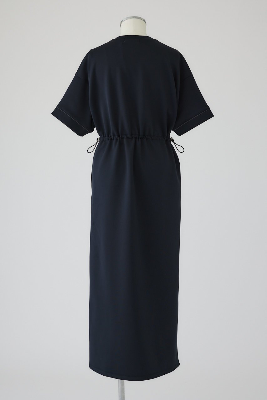 【リムアーク/RIM.ARK】のDrawstring square cut dress/ドレス・ワンピース 人気、トレンドファッション・服の通販 founy(ファニー) 　ファッション　Fashion　レディースファッション　Fashion for Women　ワンピース　Dresses　フォーマル・パーティードレス・結婚式用ドレス　Elegant & Casual Dresses　チュニック　Tunic Tops & Dresses　チュニック　Tunic, Long Top　ドレス　Dress, One-Piece　ドローストリング　Drawstring, Pull Cord　バランス　Balance, Style Balance　ボックス　Boxy, Box Shape　リラックス　Relax, Relaxed Fit　ロング　Long, Long-Length　other-5|ID: prp329100004027078 ipo3291000000032884068