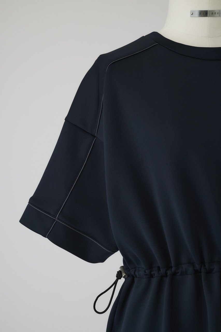 【リムアーク/RIM.ARK】のDrawstring square cut dress/ドレス・ワンピース 人気、トレンドファッション・服の通販 founy(ファニー) 　ファッション　Fashion　レディースファッション　Fashion for Women　ワンピース　Dresses　フォーマル・パーティードレス・結婚式用ドレス　Elegant & Casual Dresses　チュニック　Tunic Tops & Dresses　チュニック　Tunic, Long Top　ドレス　Dress, One-Piece　ドローストリング　Drawstring, Pull Cord　バランス　Balance, Style Balance　ボックス　Boxy, Box Shape　リラックス　Relax, Relaxed Fit　ロング　Long, Long-Length　other-7|ID: prp329100004027078 ipo3291000000032884076