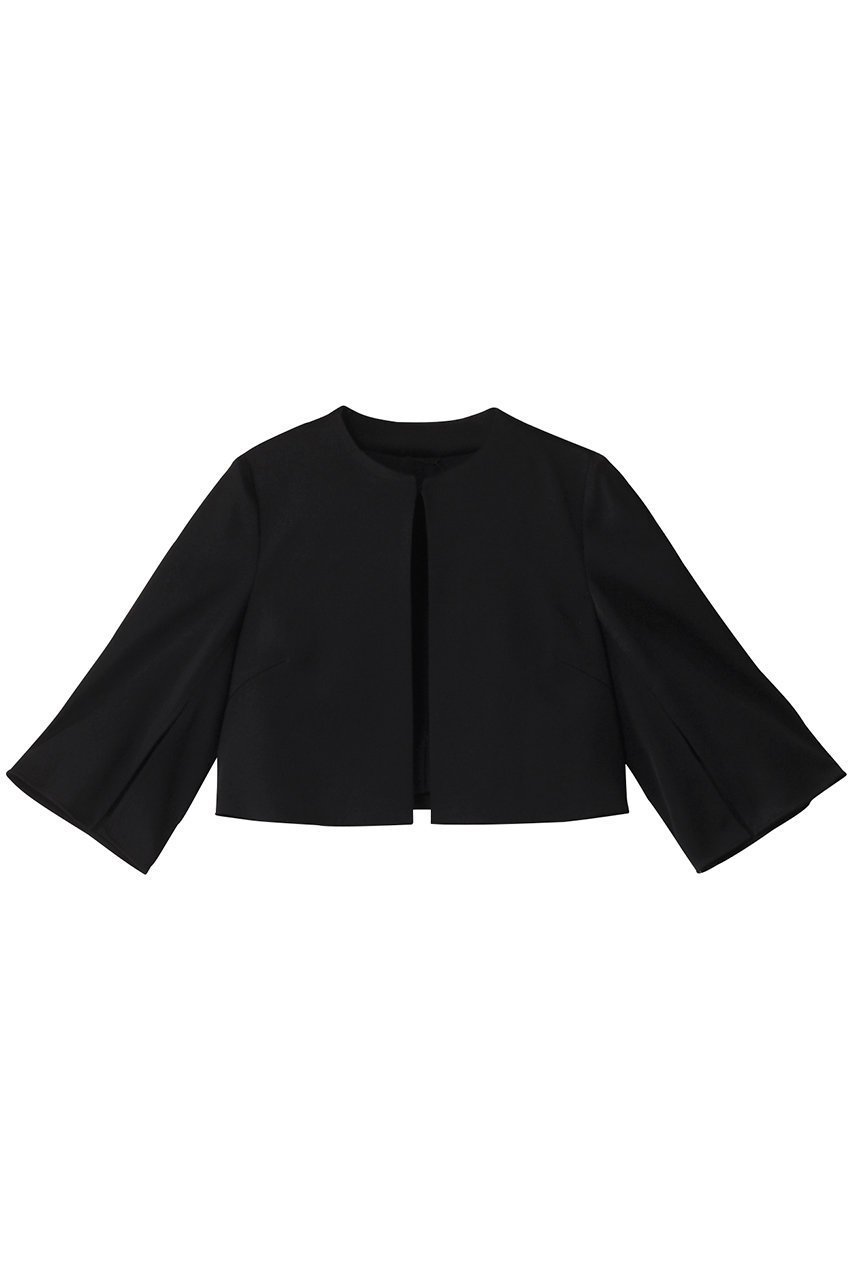 【アナイ/ANAYI】のトリアセサテンボレロジャケット インテリア・キッズ・メンズ・レディースファッション・服の通販 founy(ファニー) 　ファッション　Fashion　レディースファッション　Fashion for Women　アウター　Coat / Outerwear Collection　レディースジャケット・軽アウター　Jackets　ボレロ・ショート丈ジャケット / ドレス羽織りに　Boleros & Short Jackets　ショート　Short, Short Length　ジャケット　Jacket, Outerwear　スリット　Slit, Slit Detail　スリーブ　Sleeve, Long Sleeve / Short Sleeve　セレモニー　Ceremony　フレア　Flare, Flared　ブラック|ID: prp329100004027133 ipo3291000000032955558