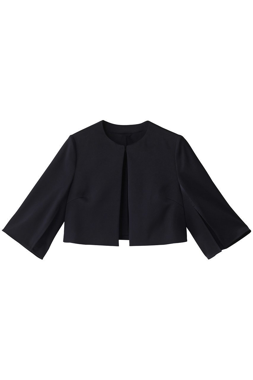 【アナイ/ANAYI】のトリアセサテンボレロジャケット インテリア・キッズ・メンズ・レディースファッション・服の通販 founy(ファニー) 　ファッション　Fashion　レディースファッション　Fashion for Women　アウター　Coat / Outerwear Collection　レディースジャケット・軽アウター　Jackets　ボレロ・ショート丈ジャケット / ドレス羽織りに　Boleros & Short Jackets　ショート　Short, Short Length　ジャケット　Jacket, Outerwear　スリット　Slit, Slit Detail　スリーブ　Sleeve, Long Sleeve / Short Sleeve　セレモニー　Ceremony　フレア　Flare, Flared　ネイビー|ID: prp329100004027133 ipo3291000000032955562