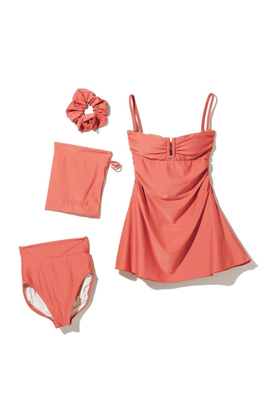 【デイジーリン/DAISY LIN】のSWIM DRESS “Hollywood Lady” インテリア・キッズ・メンズ・レディースファッション・服の通販 founy(ファウニー) 　ファッション　Fashion　レディースファッション　Fashion for Women　ワンピース　Dresses　スイムウエア　Swimwear, Bathing Suit　チュニック　Tunic, Long Top　ポケット　Pocket, Pocket Detail　ラップ　Wrap, Wrap Design　リゾート　Resort, Vacation Style　巾着　Drawstring Bag, Kinchaku　アペロール|ID: prp329100004028024 ipo3291000000036660899