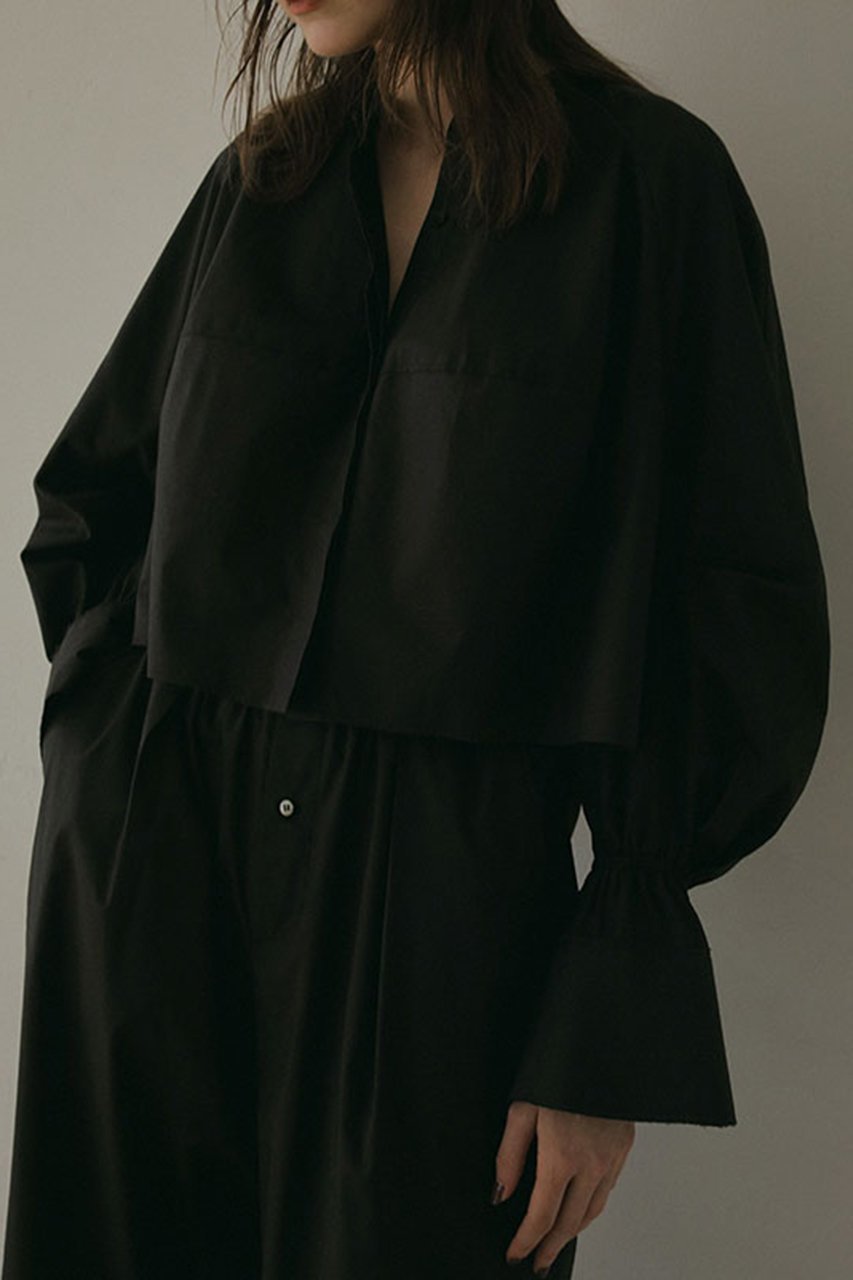 【エトレトウキョウ/ETRE TOKYO】のカーブスリーブバンドカラーシャツ 人気、トレンドファッション・服の通販 founy(ファニー) 　ファッション　Fashion　レディースファッション　Fashion for Women　トップス・カットソー　Cut & Sew Tops　シャツ・ブラウス・オフィスカジュアル　Elegant Blouses & Button-Ups　おすすめ　Recommended / Our Picks　カフス　Cuff Design　ショート　Short, Short Length　スタンド　Stand Collar, Upright Stand　スリーブ　Sleeve, Long Sleeve / Short Sleeve　セットアップ　Set-Up, Coordinated Outfit　バランス　Balance, Style Balance　ベスト　Vest, Waistcoat　ロング　Long, Long-Length　今季　This Season, Current Season　 other-1|ID: prp329100004028038 ipo3291000000032901344