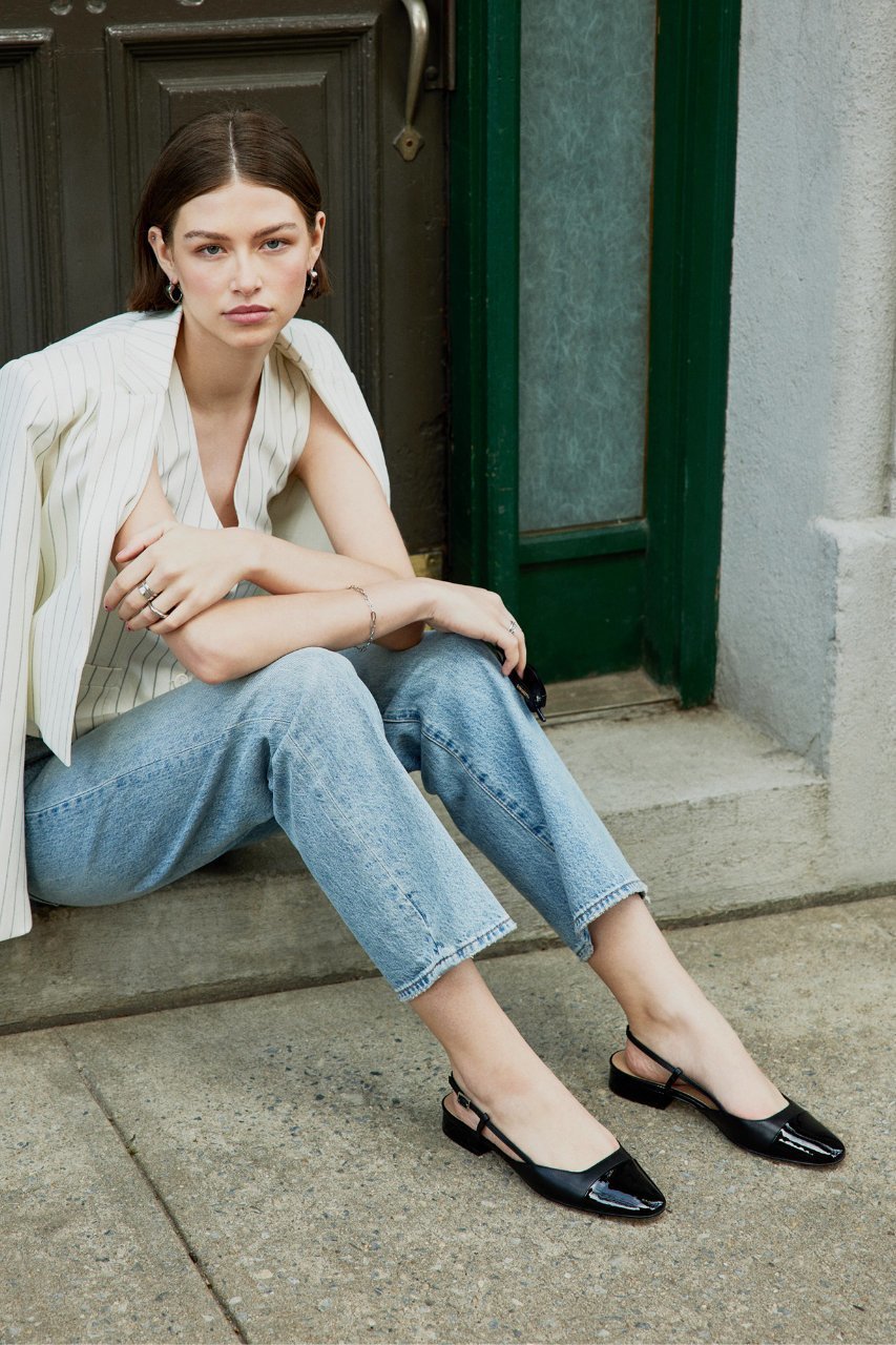 【スティーブマデン/STEVE MADDEN】のBELINDA バイカラーフラットパンプス 人気、トレンドファッション・服の通販 founy(ファニー) 　ファッション　Fashion　レディースファッション　Ladies' Fashion Online　バッグ　Bag　アンクル　Uncle　フラット　Flat　ラップ　Wrap　再入荷　Restock/Back In Stock/Re Arrival　other-6|ID: prp329100004028046 ipo3291000000031435462