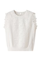 【アナイ/ANAYI】のレースレイヤードニットプルオーバー 人気、トレンドファッション・服の通販 founy(ファニー) ファッション Fashion レディースファッション Fashion for Women トップス・カットソー Cut & Sew Tops ニット Knit Tops & Sweaters カジュアルプルオーバー・ニットトップス Pullovers & Knit Tops / Casual Pullovers シンプル Simple, Minimal タンク Tank Top, Sleeveless Top ドロップ Drop Shoulder, Dropped Style レース Lace, Lace Fabric エレガント 上品 Elegant thumbnail オフホワイト|ID: prp329100004028063 ipo3291000000032942102