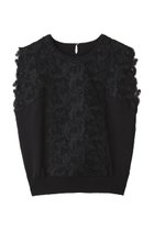 【アナイ/ANAYI】のレースレイヤードニットプルオーバー 人気、トレンドファッション・服の通販 founy(ファニー) ファッション Fashion レディースファッション Fashion for Women トップス・カットソー Cut & Sew Tops ニット Knit Tops & Sweaters カジュアルプルオーバー・ニットトップス Pullovers & Knit Tops / Casual Pullovers シンプル Simple, Minimal タンク Tank Top, Sleeveless Top ドロップ Drop Shoulder, Dropped Style レース Lace, Lace Fabric エレガント 上品 Elegant thumbnail ブラック|ID: prp329100004028063 ipo3291000000032942120