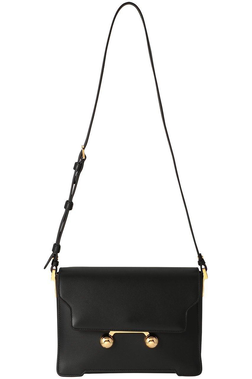 【マルニ/MARNI】のTRUNKAROO ミディアムショルダーバッグ インテリア・キッズ・メンズ・レディースファッション・服の通販 founy(ファニー) 　ファッション　Fashion　レディースファッション　WOMEN　バッグ　Bag　おすすめ　Recommend　オケージョン　Occasion　スクエア　Square　フォルム　Form　リュクス　Luxe　定番　Standard　ブラック|ID: prp329100004029396 ipo3291000000032049747