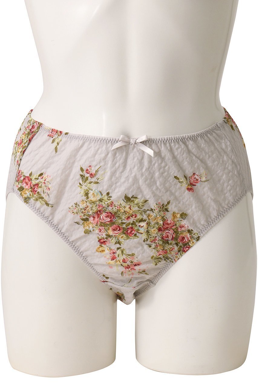 【イクコ/IKUKO】のリップル花柄プリント ショーツ 人気、トレンドファッション・服の通販 founy(ファニー) 　ファッション　Fashion　レディースファッション　Fashion for Women　下着・ランジェリー　Lingerie & Intimates　ショーツ・ランジェリー用ボトムス　Panties / Briefs / Lingerie Bottoms　アンティーク　Antique-Inspired　ショーツ　Shorts, Short Pants　プリント　Print, Printed Pattern　ランジェリー　Lingerie, Intimate Wear　リボン　Ribbon, Bow　other-2|ID: prp329100004029398 ipo3291000000035641973