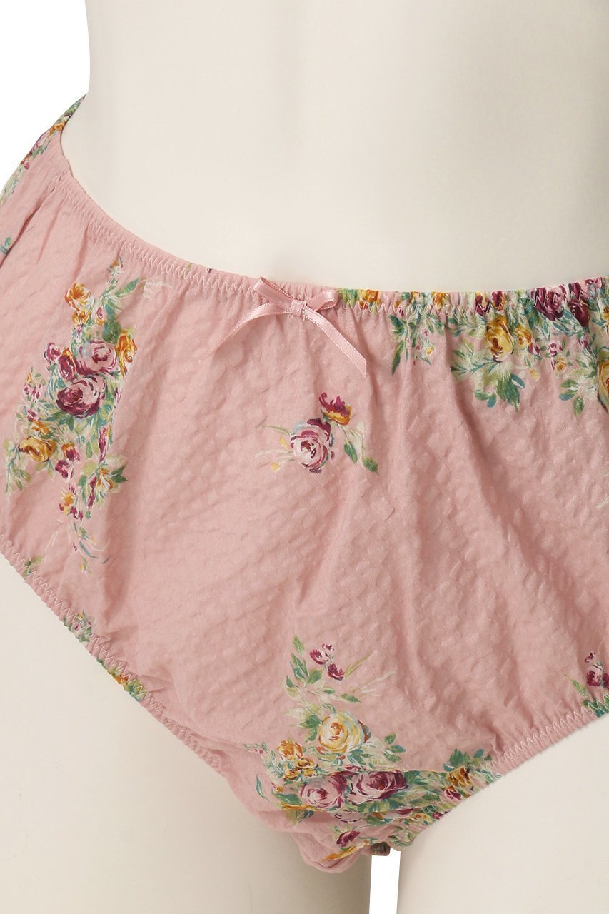 【イクコ/IKUKO】のリップル花柄プリント ショーツ 人気、トレンドファッション・服の通販 founy(ファニー) 　ファッション　Fashion　レディースファッション　Fashion for Women　下着・ランジェリー　Lingerie & Intimates　ショーツ・ランジェリー用ボトムス　Panties / Briefs / Lingerie Bottoms　アンティーク　Antique-Inspired　ショーツ　Shorts, Short Pants　プリント　Print, Printed Pattern　ランジェリー　Lingerie, Intimate Wear　リボン　Ribbon, Bow　other-5|ID: prp329100004029398 ipo3291000000035641976