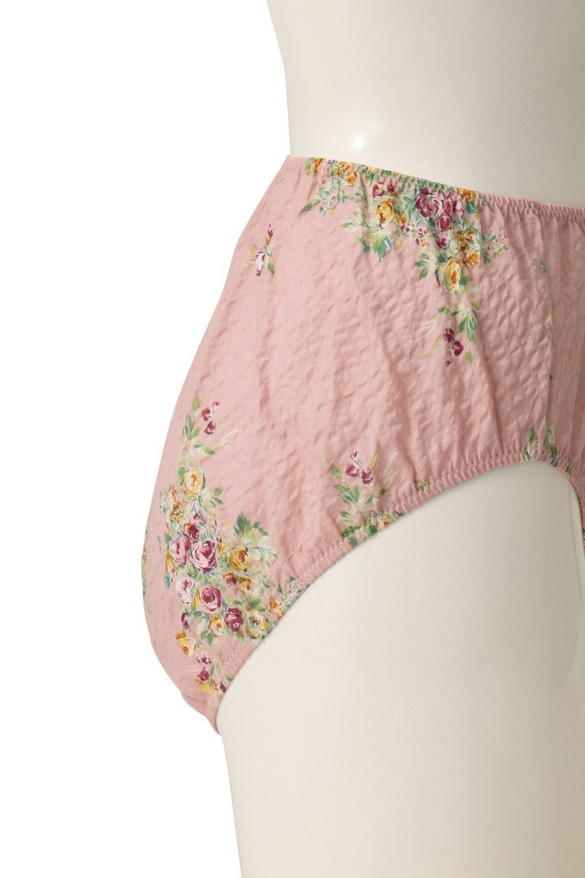 【イクコ/IKUKO】のリップル花柄プリント ショーツ 人気、トレンドファッション・服の通販 founy(ファニー) 　ファッション　Fashion　レディースファッション　Fashion for Women　下着・ランジェリー　Lingerie & Intimates　ショーツ・ランジェリー用ボトムス　Panties / Briefs / Lingerie Bottoms　アンティーク　Antique-Inspired　ショーツ　Shorts, Short Pants　プリント　Print, Printed Pattern　ランジェリー　Lingerie, Intimate Wear　リボン　Ribbon, Bow　other-6|ID: prp329100004029398 ipo3291000000035641977