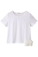 【イクコ/IKUKO】のクール強撚フライス サイドフリルTシャツ 人気、トレンドファッション・服の通販 founy(ファニー) ファッション Fashion レディースファッション Fashion for Women トップス・カットソー Cut & Sew Tops シャツ・ブラウス・オフィスカジュアル Elegant Blouses & Button-Ups ロングTシャツ・Tシャツ Longline T-Shirts & Tees カットソー・ベーシックTシャツ Cut-and-Sewn Tops / Stretch Tees & Basics クール Cool, Chic ショート Short, Short Length シンプル Simple, Minimal スリーブ Sleeve, Long Sleeve / Short Sleeve フリル Frill, Ruffle 夏 Summer |ID:prp329100004029401