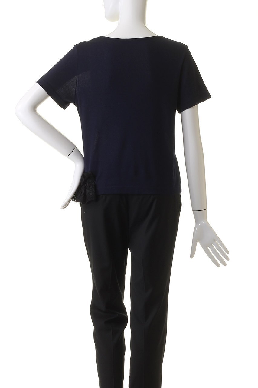 【イクコ/IKUKO】のクール強撚フライス サイドフリルTシャツ 人気、トレンドファッション・服の通販 founy(ファニー) 　ファッション　Fashion　レディースファッション　Fashion for Women　トップス・カットソー　Cut & Sew Tops　シャツ・ブラウス・オフィスカジュアル　Elegant Blouses & Button-Ups　ロングTシャツ・Tシャツ　Longline T-Shirts & Tees　カットソー・ベーシックTシャツ　Cut-and-Sewn Tops / Stretch Tees & Basics　クール　Cool, Chic　ショート　Short, Short Length　シンプル　Simple, Minimal　スリーブ　Sleeve, Long Sleeve / Short Sleeve　フリル　Frill, Ruffle　夏　Summer　other-4|ID: prp329100004029401 ipo3291000000032920960