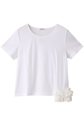 【イクコ/IKUKO】 クール強撚フライス サイドフリルTシャツ人気、トレンドファッション・服の通販 founy(ファニー) ファッション Fashion レディースファッション Fashion for Women トップス・カットソー Cut & Sew Tops シャツ・ブラウス・オフィスカジュアル Elegant Blouses & Button-Ups ロングTシャツ・Tシャツ Longline T-Shirts & Tees カットソー・ベーシックTシャツ Cut-and-Sewn Tops / Stretch Tees & Basics クール Cool, Chic ショート Short, Short Length シンプル Simple, Minimal スリーブ Sleeve, Long Sleeve / Short Sleeve フリル Frill, Ruffle 夏 Summer |ID:prp329100004029401