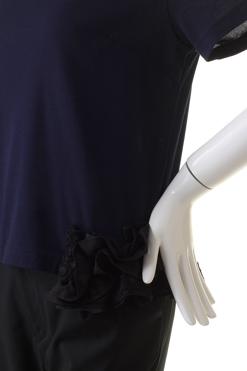 【イクコ/IKUKO】のクール強撚フライス サイドフリルTシャツ 人気、トレンドファッション・服の通販 founy(ファニー) 　ファッション　Fashion　レディースファッション　Fashion for Women　トップス・カットソー　Cut & Sew Tops　シャツ・ブラウス・オフィスカジュアル　Elegant Blouses & Button-Ups　ロングTシャツ・Tシャツ　Longline T-Shirts & Tees　カットソー・ベーシックTシャツ　Cut-and-Sewn Tops / Stretch Tees & Basics　クール　Cool, Chic　ショート　Short, Short Length　シンプル　Simple, Minimal　スリーブ　Sleeve, Long Sleeve / Short Sleeve　フリル　Frill, Ruffle　夏　Summer　other-5|ID: prp329100004029401 ipo3291000000035934741