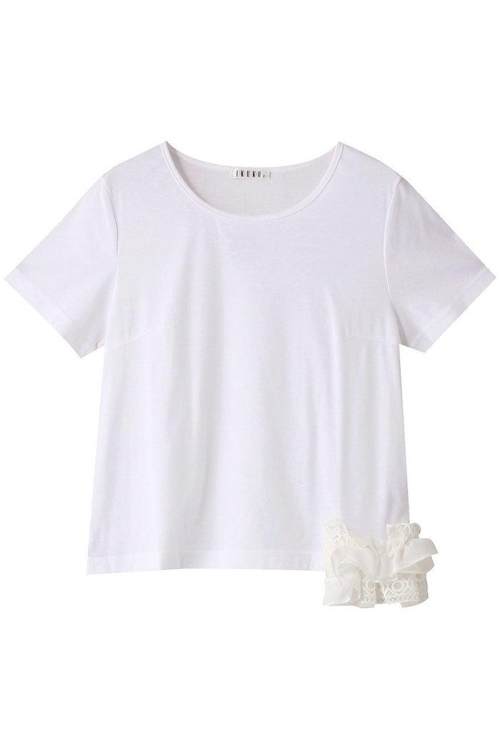 【イクコ/IKUKO】のクール強撚フライス サイドフリルTシャツ インテリア・キッズ・メンズ・レディースファッション・服の通販 founy(ファウニー) https://founy.com/ ファッション Fashion レディースファッション Fashion for Women トップス・カットソー Cut & Sew Tops シャツ・ブラウス・オフィスカジュアル Elegant Blouses & Button-Ups ロングTシャツ・Tシャツ Longline T-Shirts & Tees カットソー・ベーシックTシャツ Cut-and-Sewn Tops / Stretch Tees & Basics クール Cool, Chic ショート Short, Short Length シンプル Simple, Minimal スリーブ Sleeve, Long Sleeve / Short Sleeve フリル Frill, Ruffle 夏 Summer |ID: prp329100004029401 ipo3291000000036984536