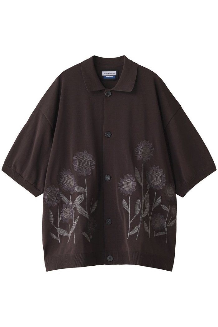 【メゾンスペシャル/MAISON SPECIAL】の【UNISEX】エンブロイダリーニットシャツ インテリア・キッズ・メンズ・レディースファッション・服の通販 founy(ファニー) https://founy.com/ ファッション Fashion レディースファッション Fashion for Women トップス・カットソー Cut & Sew Tops ニット Knit Tops & Sweaters カーディガン・羽織り Layered Style Cardigans シャツ・ブラウス・オフィスカジュアル Elegant Blouses & Button-Ups ユニセックス Unisex, Genderless カーディガン Cardigan, Knitwear ヴィンテージ Vintage Style |ID: prp329100004029427 ipo3291000000036896569