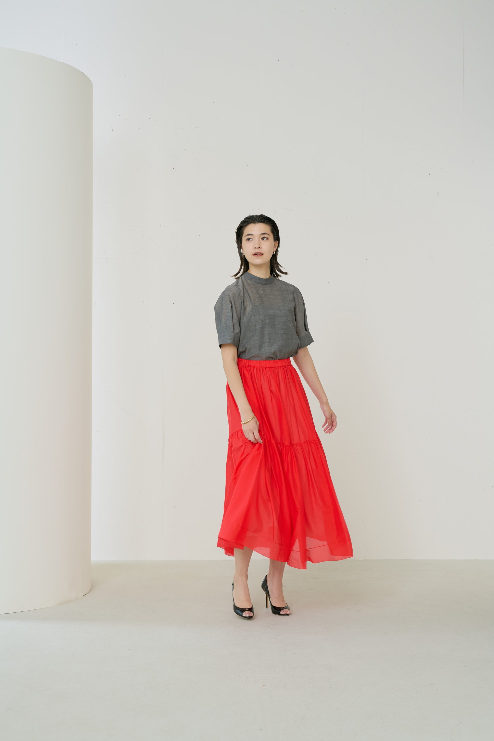 【ジェイドット/j.】のシルクコットンティアードスカート 人気、トレンドファッション・服の通販 founy(ファニー) 　ファッション　Fashion　レディースファッション　WOMEN　スカート　Skirt　ティアードスカート　Tiered Skirts　ロングスカート　Long Skirt　ギャザー　Gather　サンダル　Sandals　シルク　Silk　ティアード　Tiered　ロング　Long　夏　Summer　other-8|ID: prp329100004029435 ipo3291000000031435189